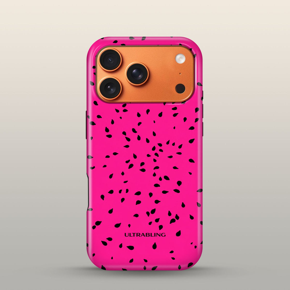 Dragon Fruit Eclipse Case on iPhone 17 Pro Cosmic Orange