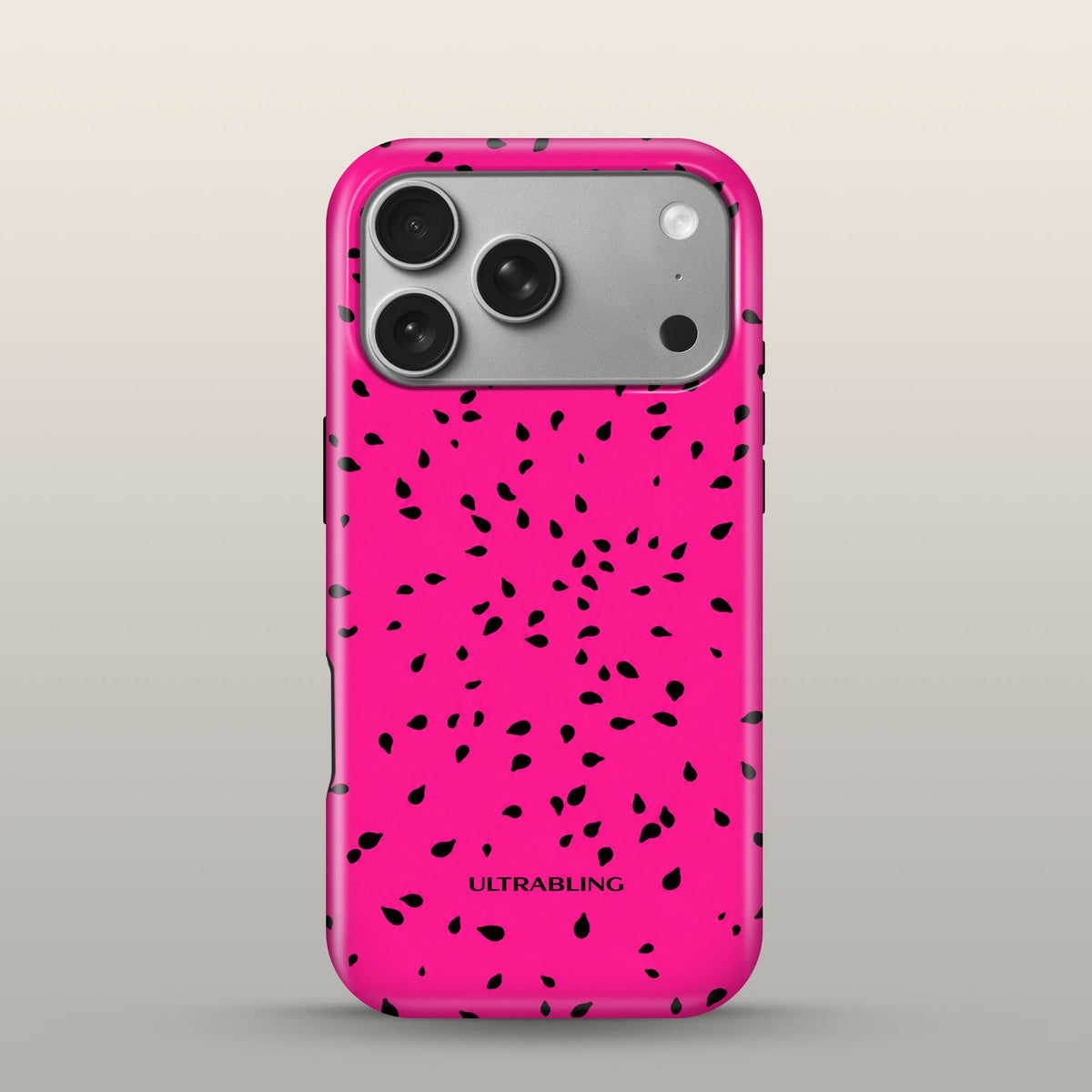 Dragon Fruit Eclipse Case on iPhone 17 Pro Silver