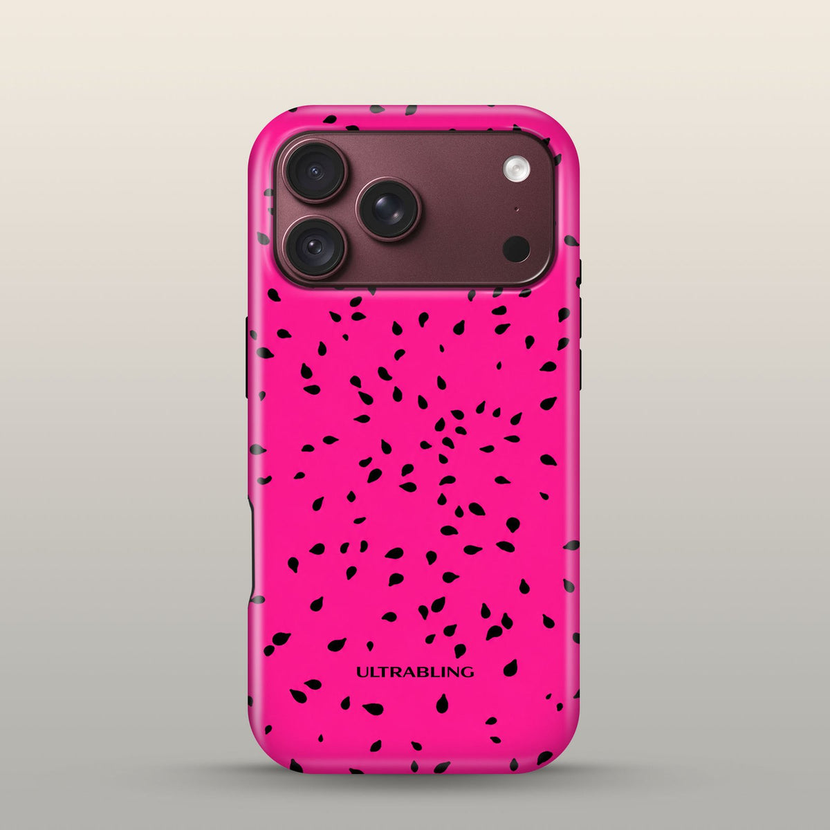 Dragon Fruit Eclipse Case on iPhone 18 Pro Burgundy