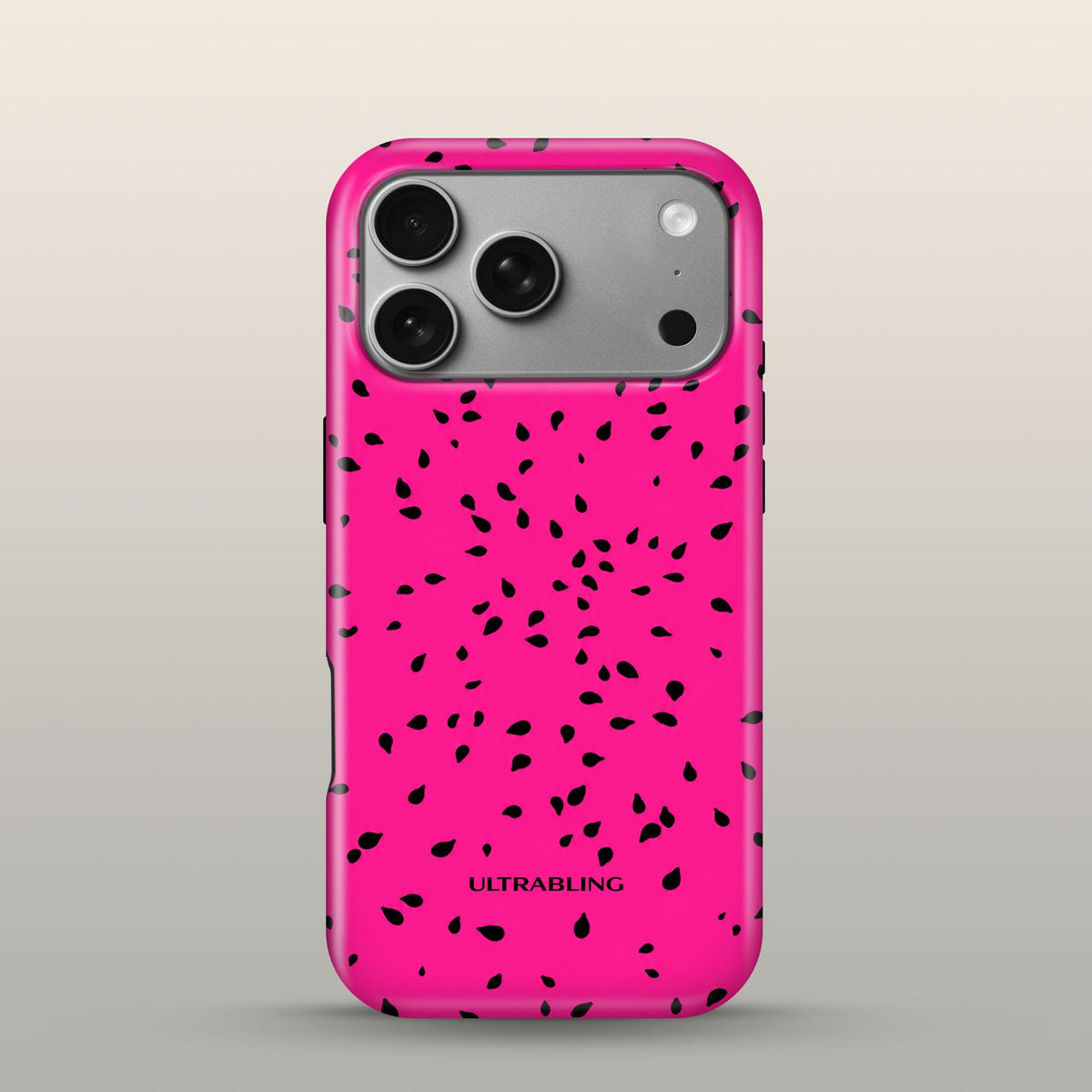 Dragon Fruit Eclipse Case on iPhone 18 Pro Silver