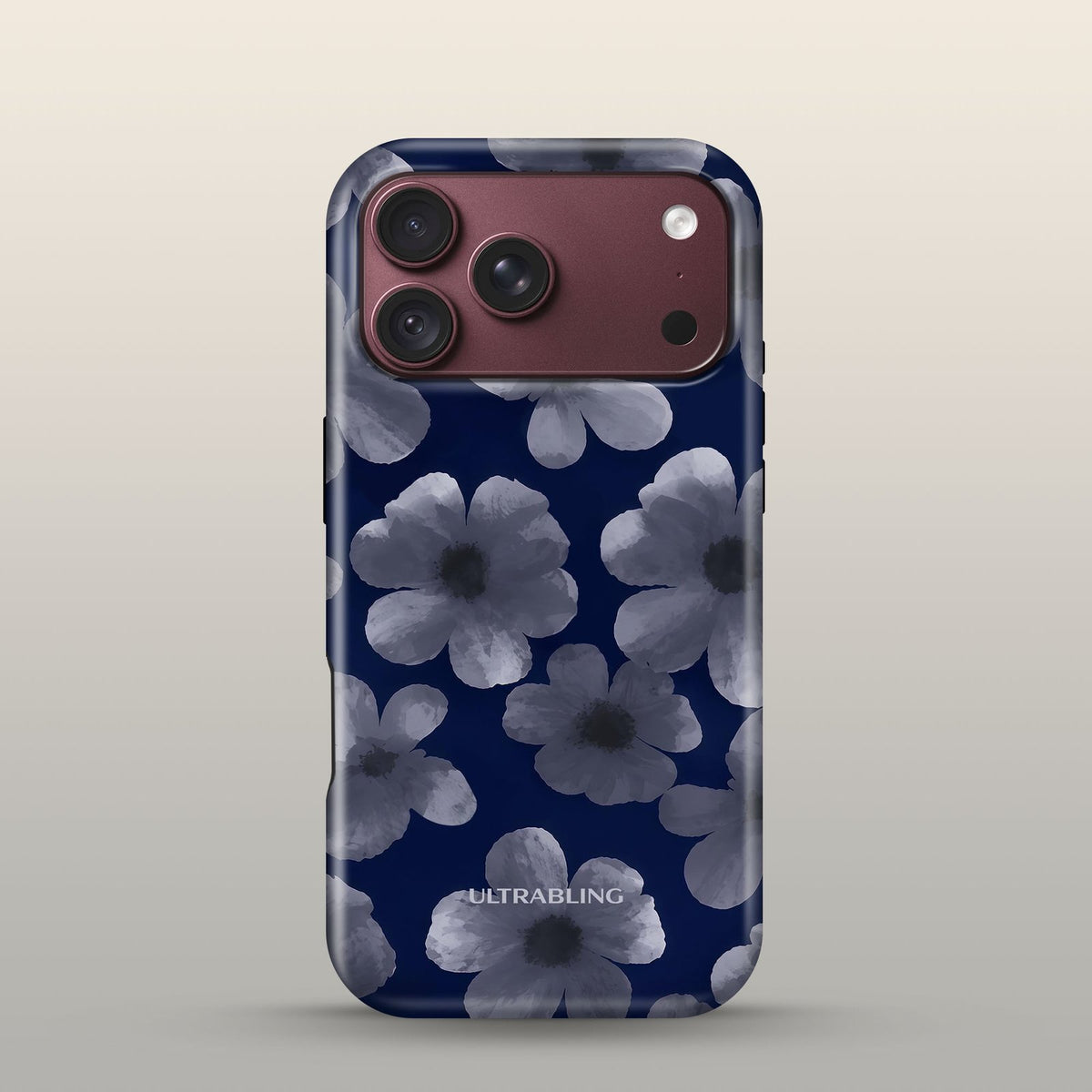 Dusk Garden Eclipse Case on iPhone 18 Pro Burgundy