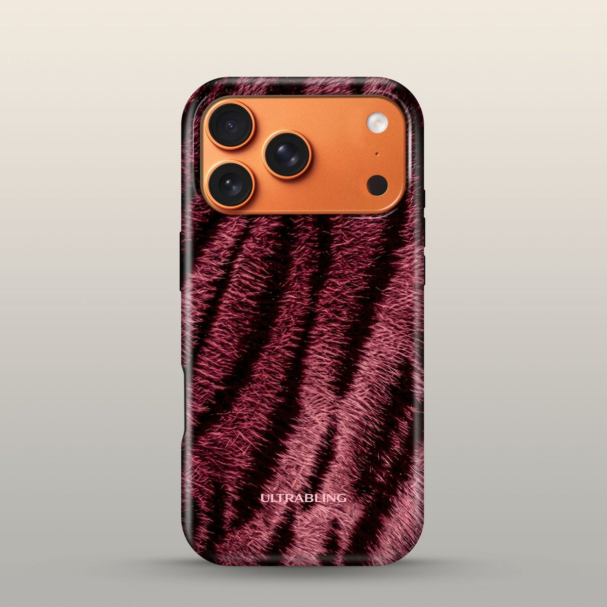 Garnet Fur Eclipse Case on iPhone 17 Pro Cosmic Orange