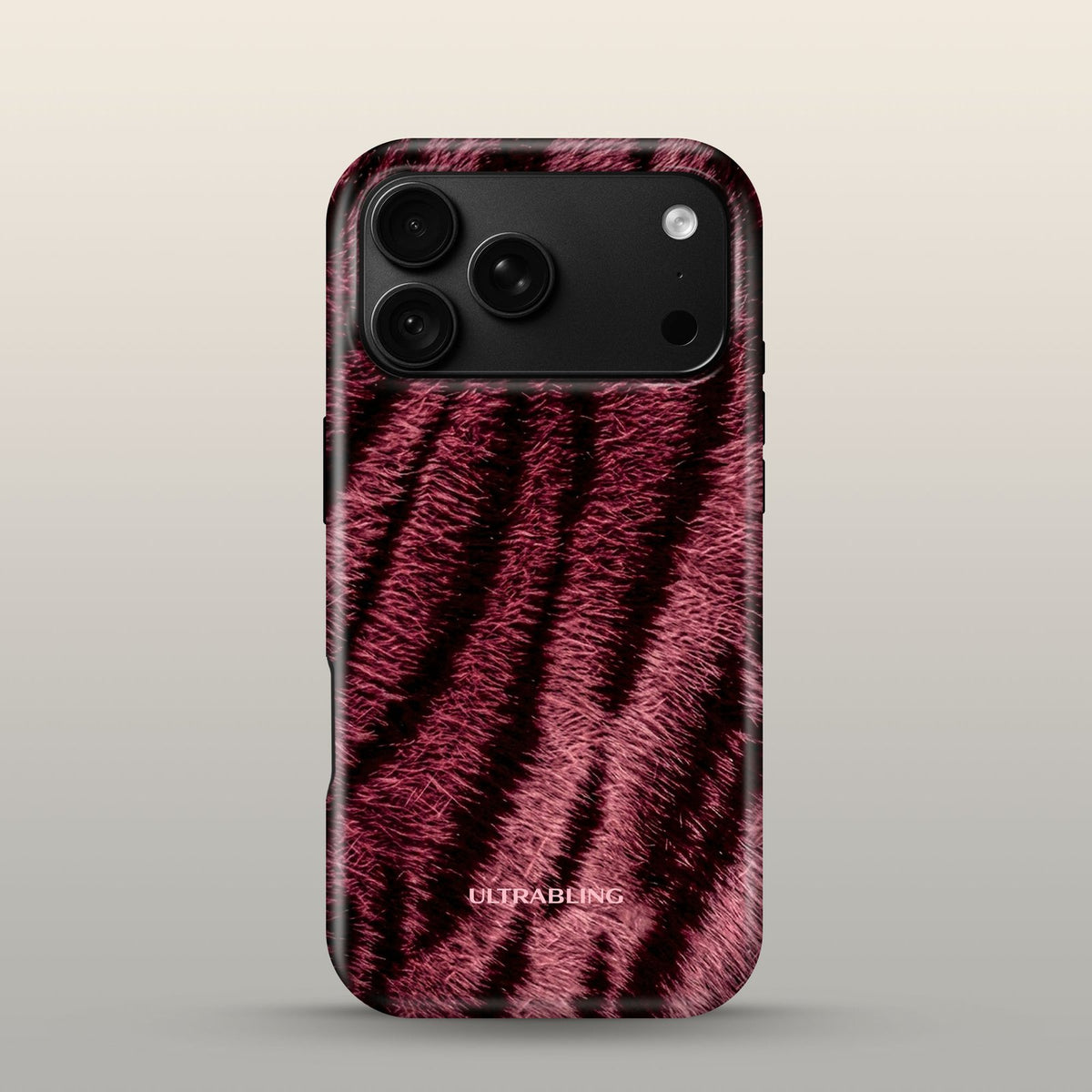 Garnet Fur Eclipse Case on iPhone 18 Pro Black