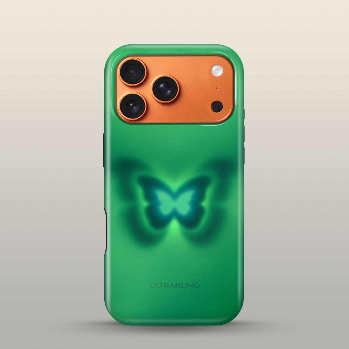 Glow Wing Eclipse Case on iPhone 17 Pro Cosmic Orange