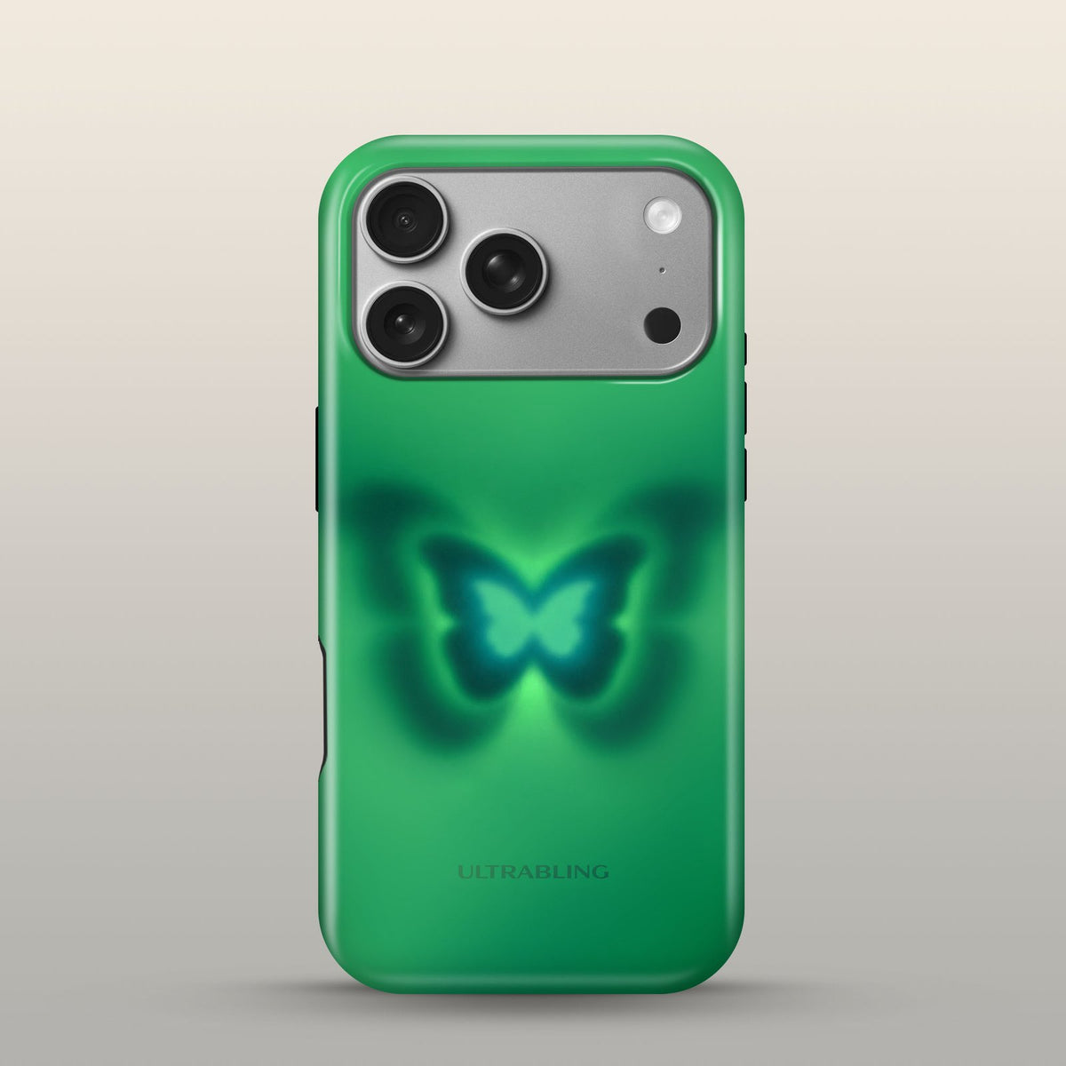 Glow Wing Eclipse Case on iPhone 17 Pro Silver
