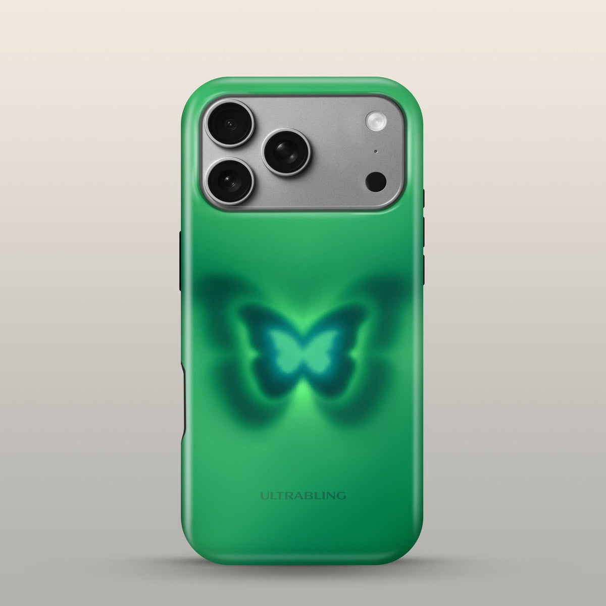 Glow Wing Eclipse Case on iPhone 18 Pro Silver