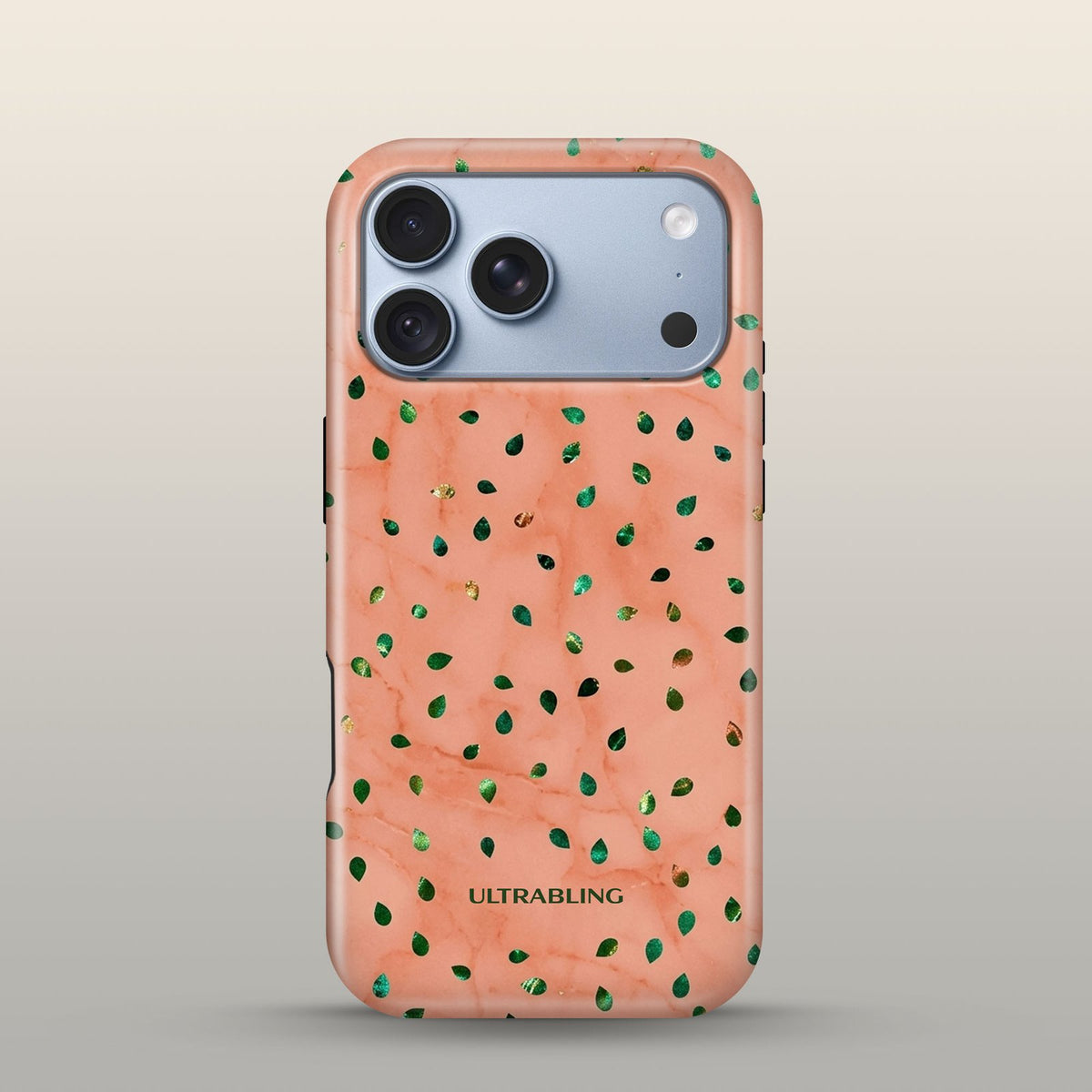 Guava Eclipse Case on iPhone 18 Pro Glacier