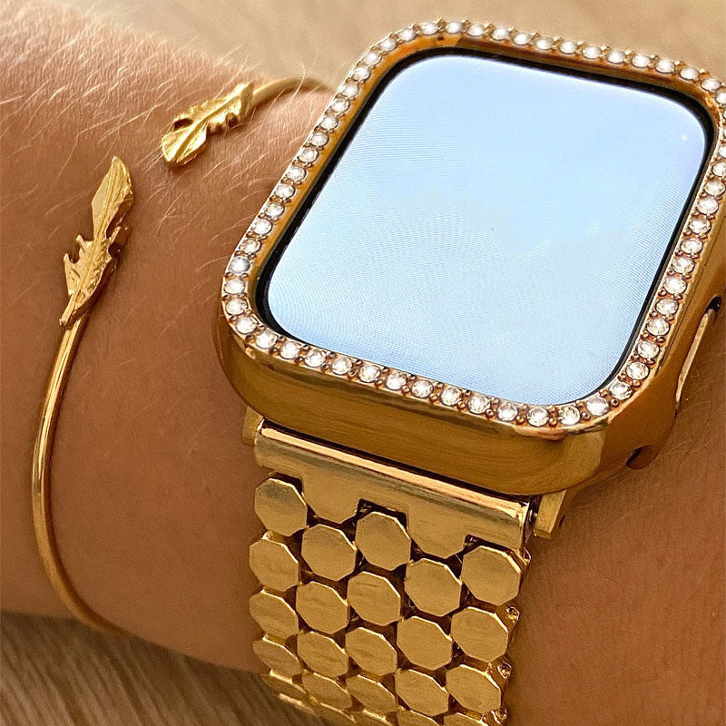 Gold Single Halo Apple Watch Case