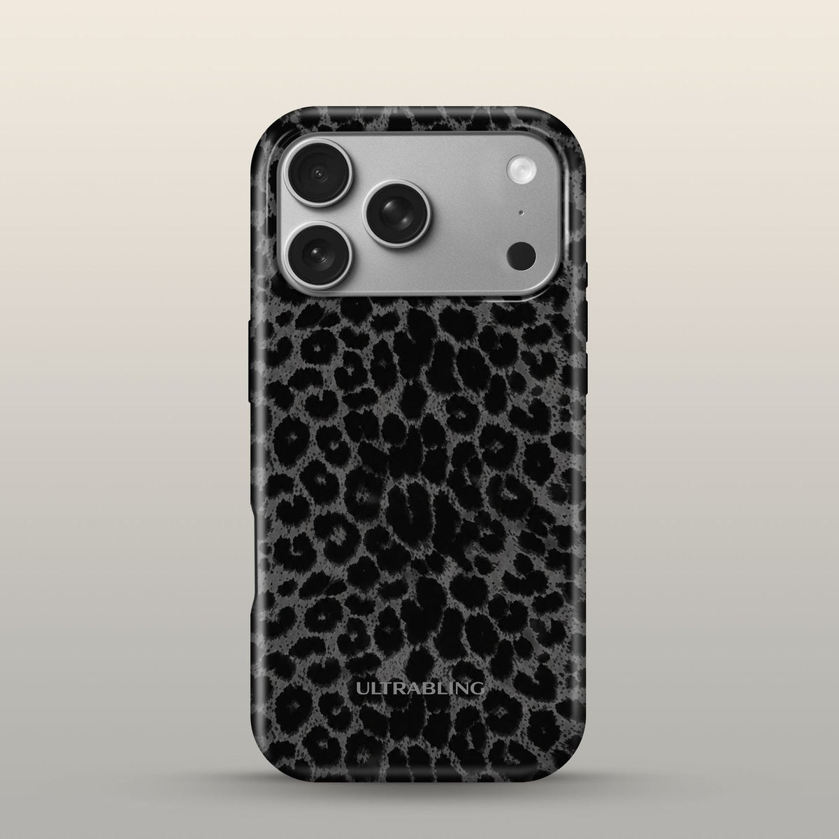 Jet Leopard Eclipse Case on iPhone 17 Pro Silver