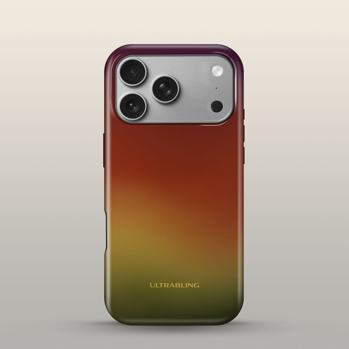 Mango Haze Eclipse Case on iPhone 17 Pro Silver