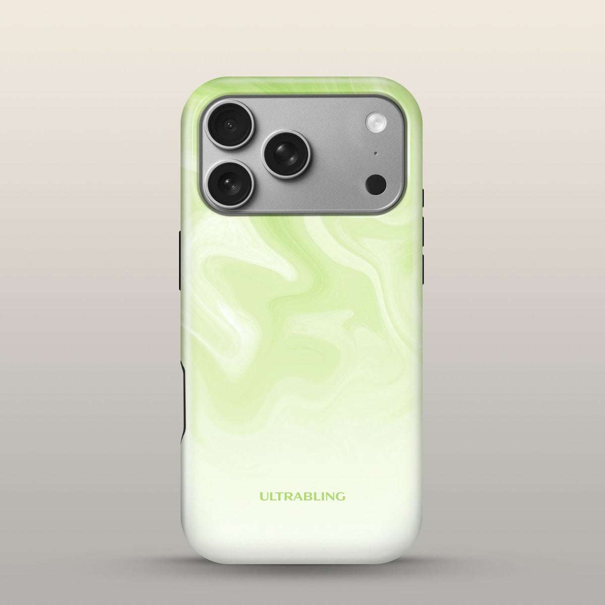 Mint Melt Eclipse Case on iPhone 17 Pro Silver