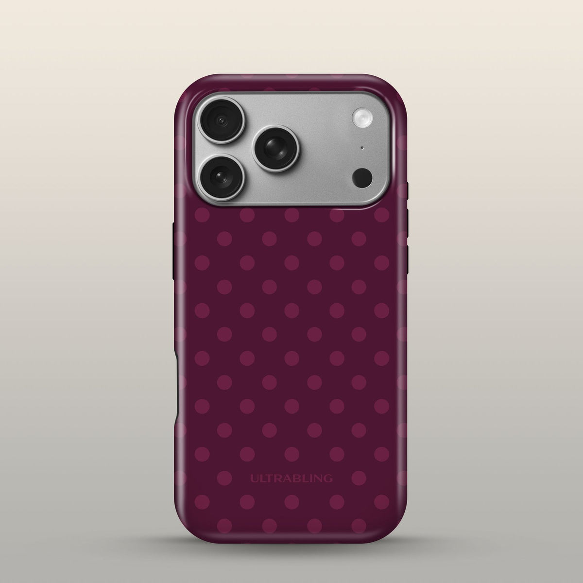 Mulberry Eclipse Case on iPhone 17 Pro Silver