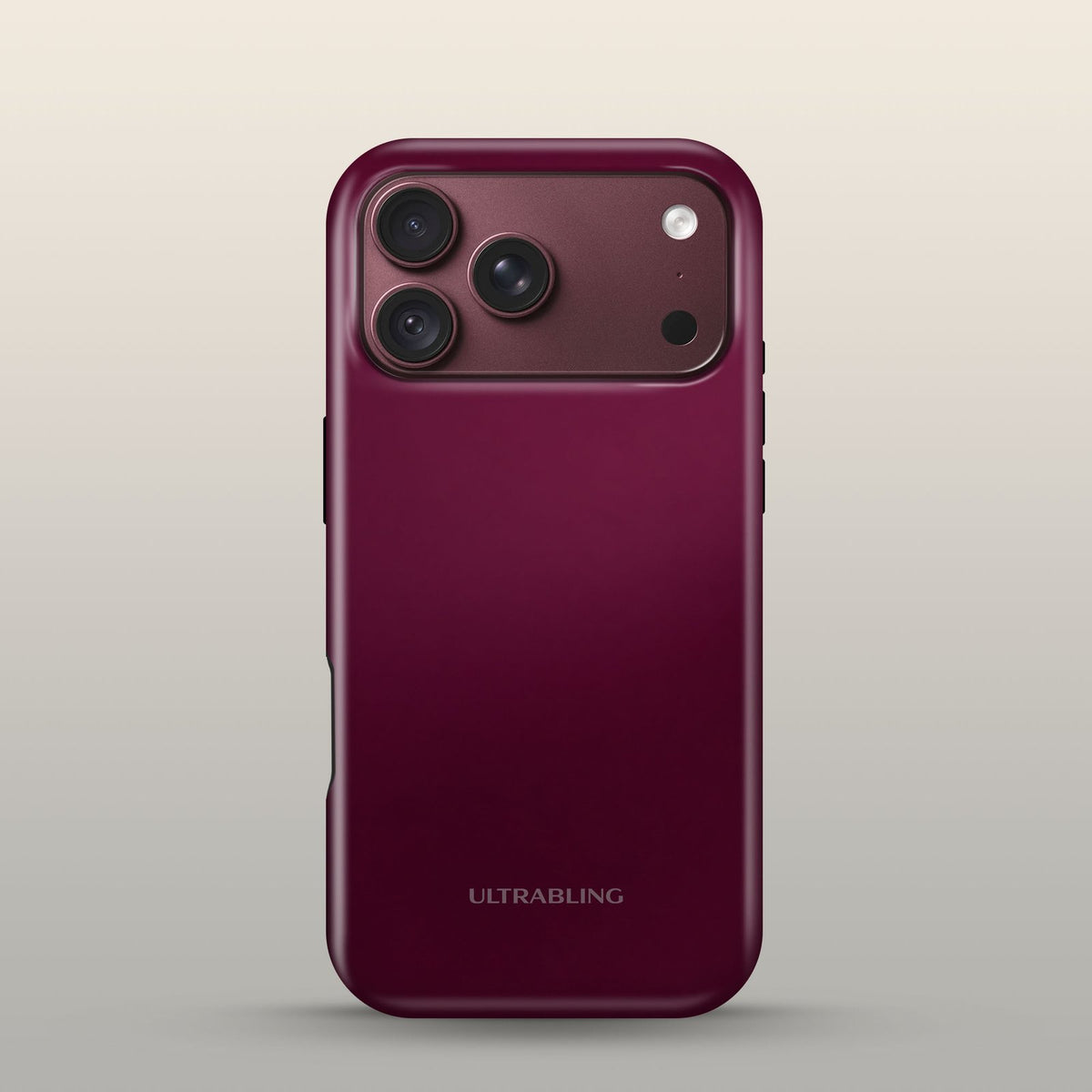 Oxblood Eclipse Case on iPhone 18 Pro Burgundy