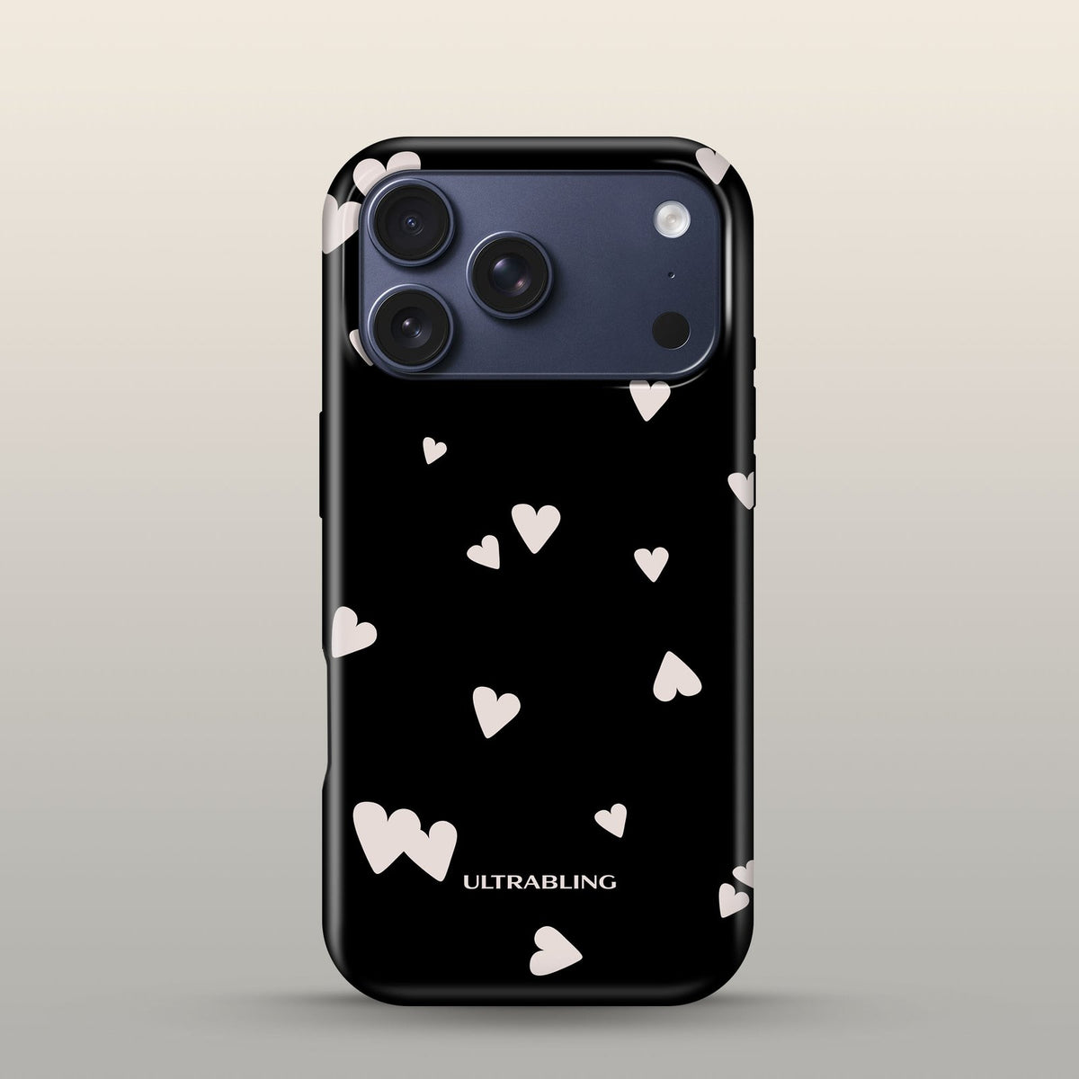 Paper Hearts Eclipse Case on iPhone 17 Pro Deep Blue