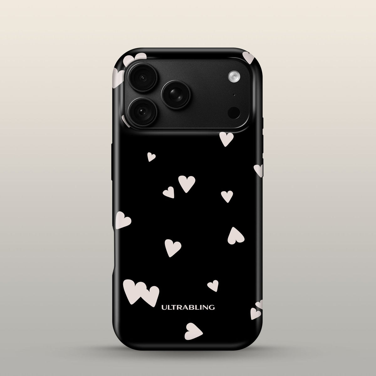 Paper Hearts Eclipse Case on iPhone 18 Pro Black
