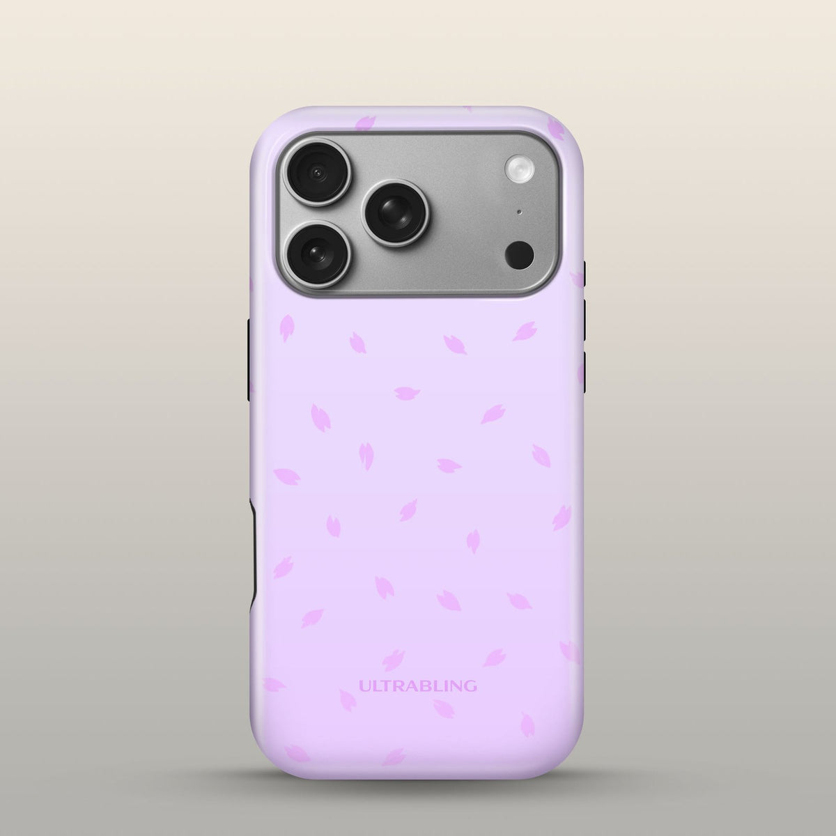 Petal Snow Eclipse Case on iPhone 17 Pro Silver