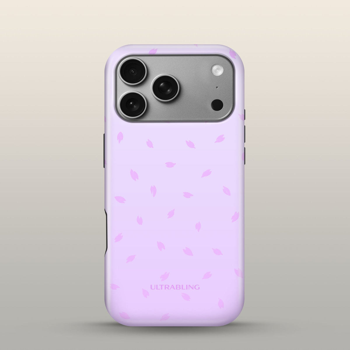 Petal Snow Eclipse Case on iPhone 18 Pro Silver