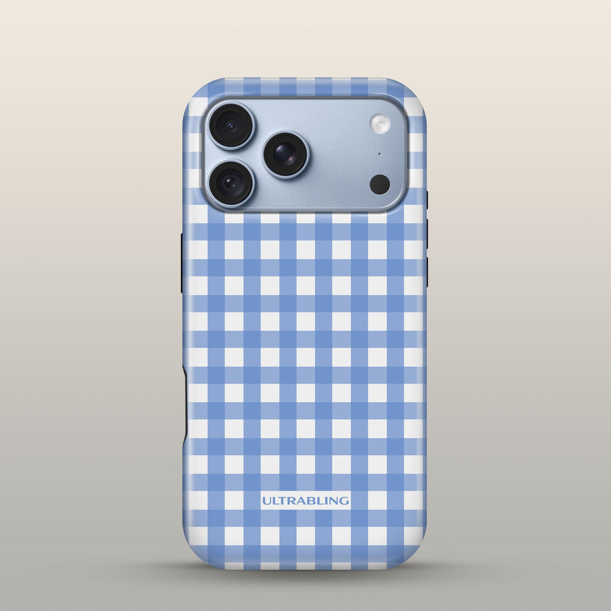 Picnic Blue Eclipse Case on iPhone 18 Pro Glacier