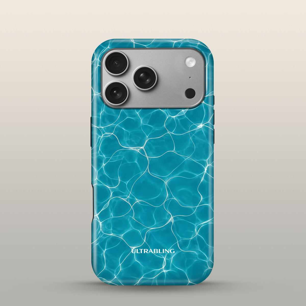 Pool Day Eclipse Case on iPhone 17 Pro Silver