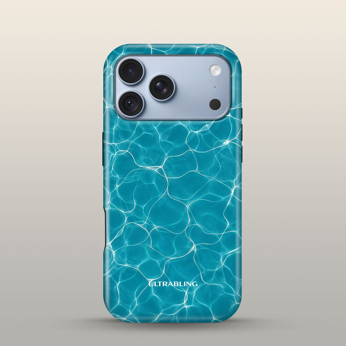 Pool Day Eclipse Case on iPhone 18 Pro Glacier