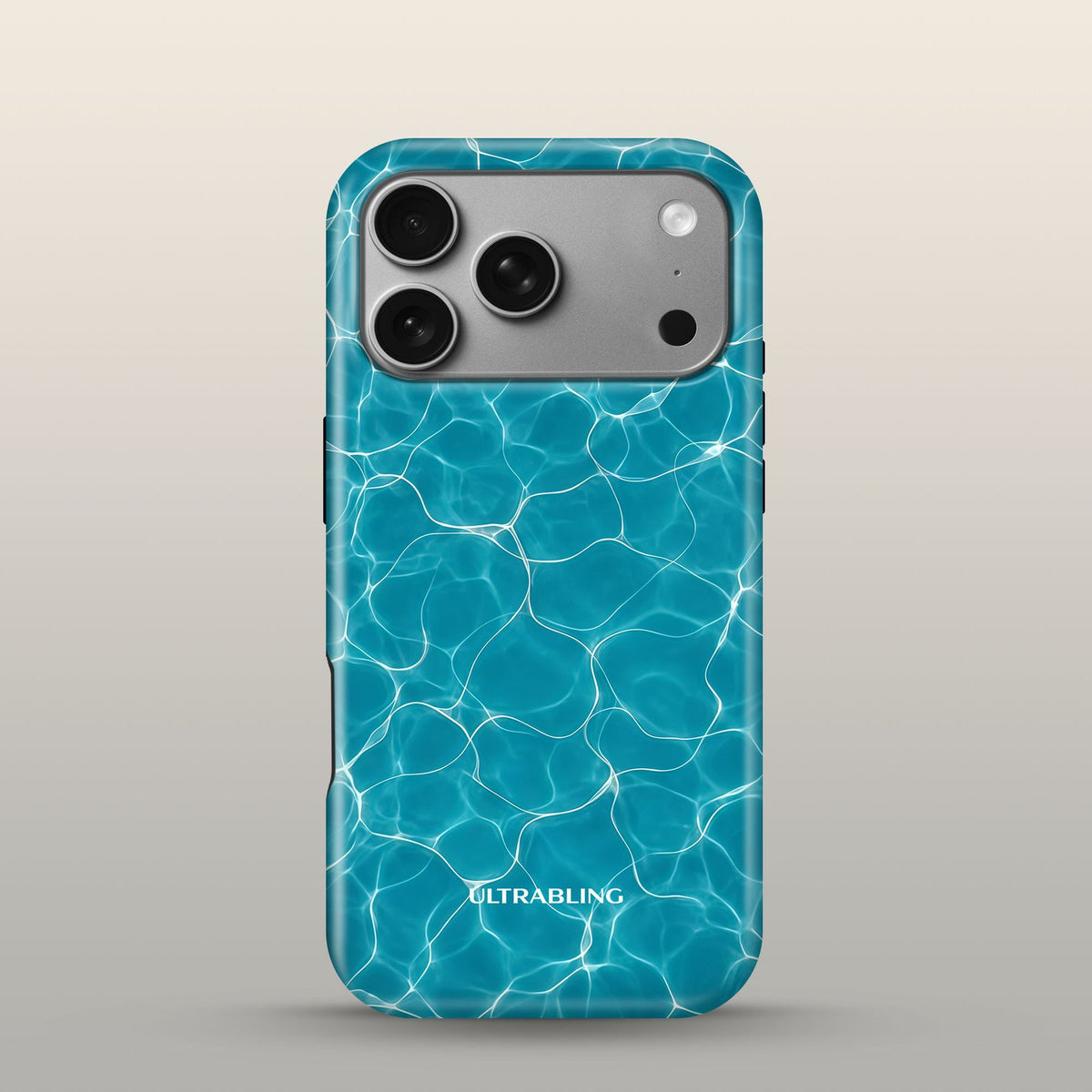 Pool Day Eclipse Case on iPhone 18 Pro Silver