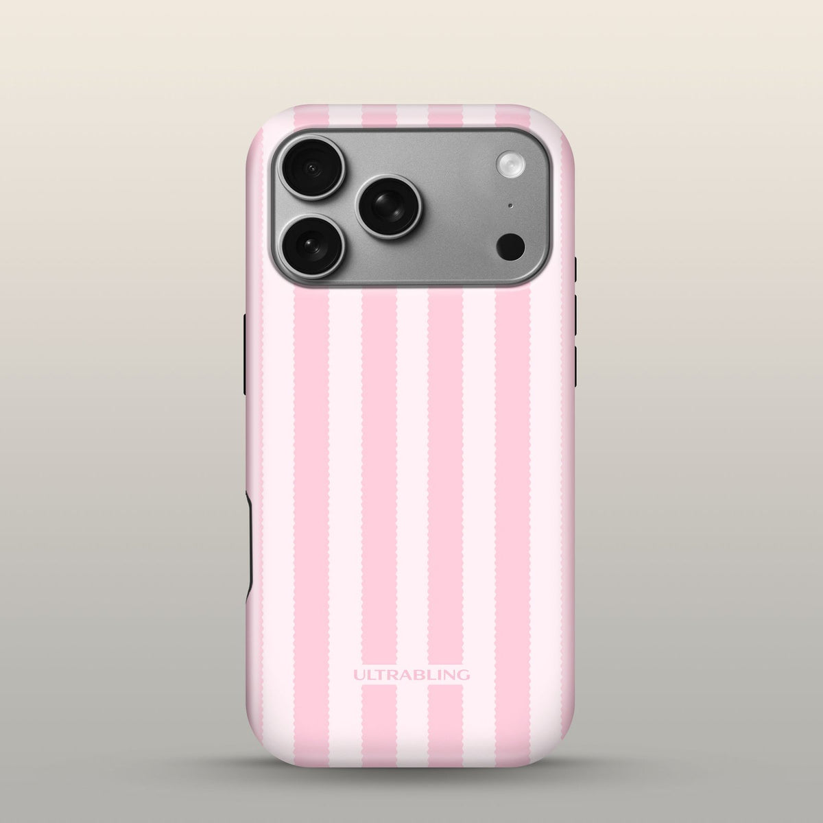 Sugar Stripe Eclipse Case on iPhone 18 Pro Silver