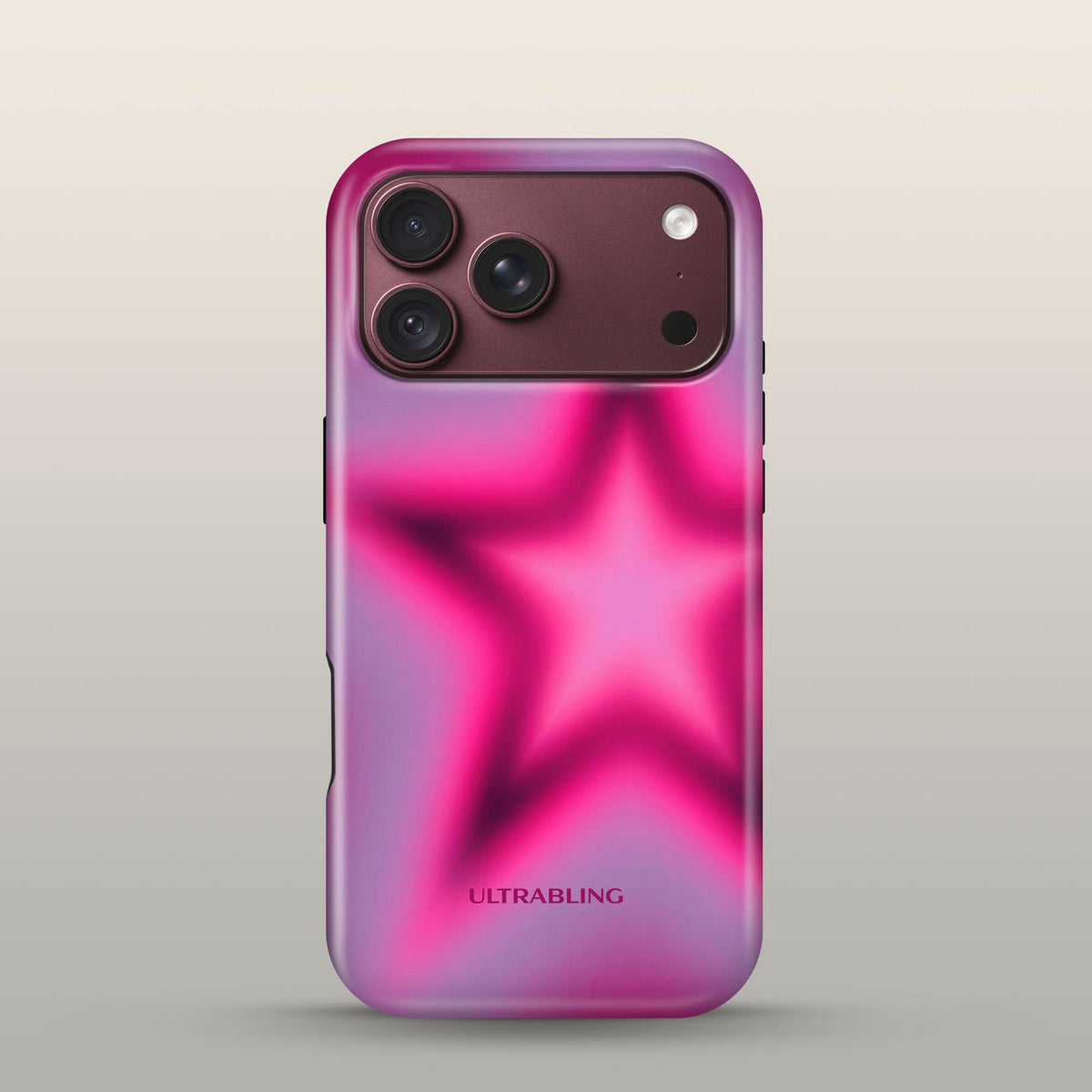 Supernova Eclipse Case on iPhone 18 Pro Burgundy