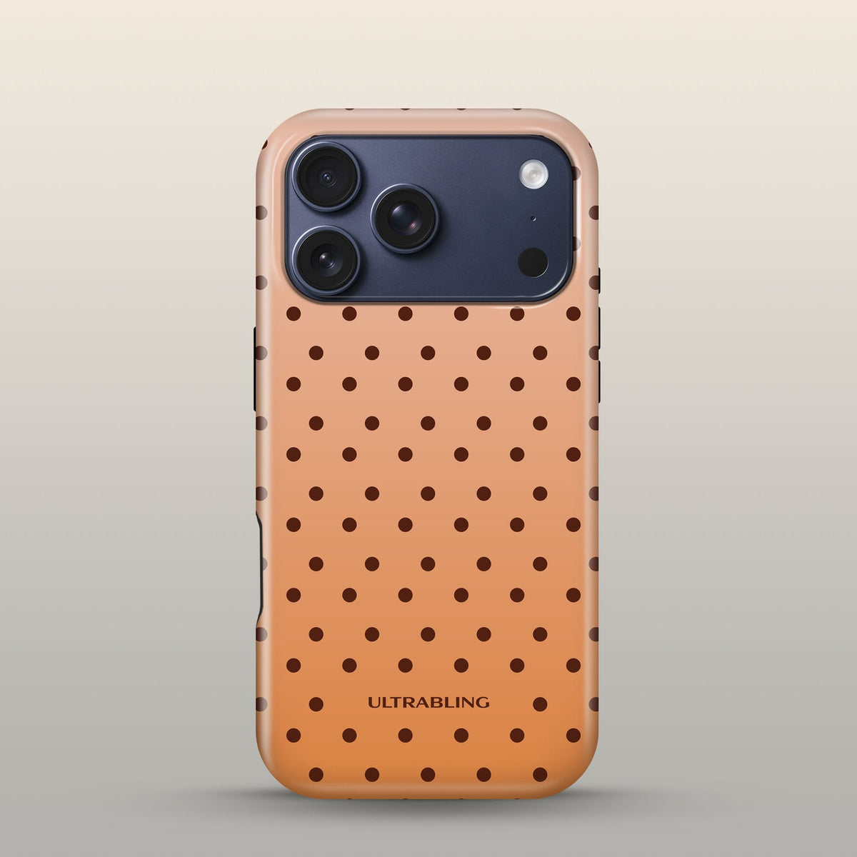 Toffee Dot Eclipse Case on iPhone 17 Pro Deep Blue