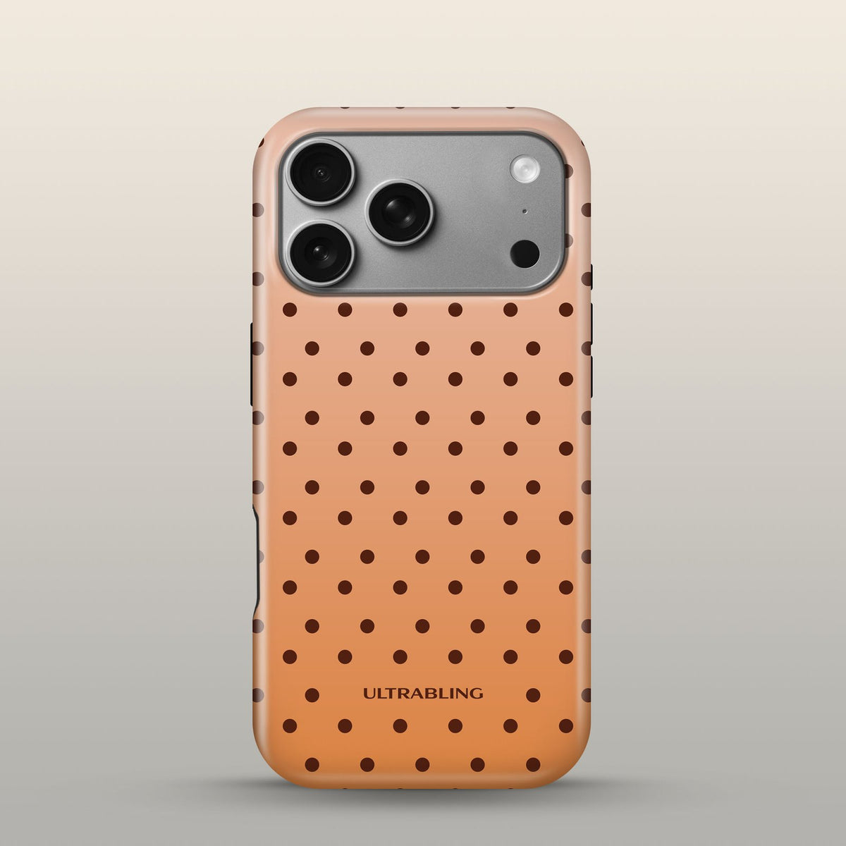 Toffee Dot Eclipse Case on iPhone 18 Pro Silver