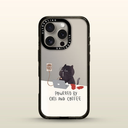 Cat Brew Ultrabling Aura iPhone case front view with MagSafe