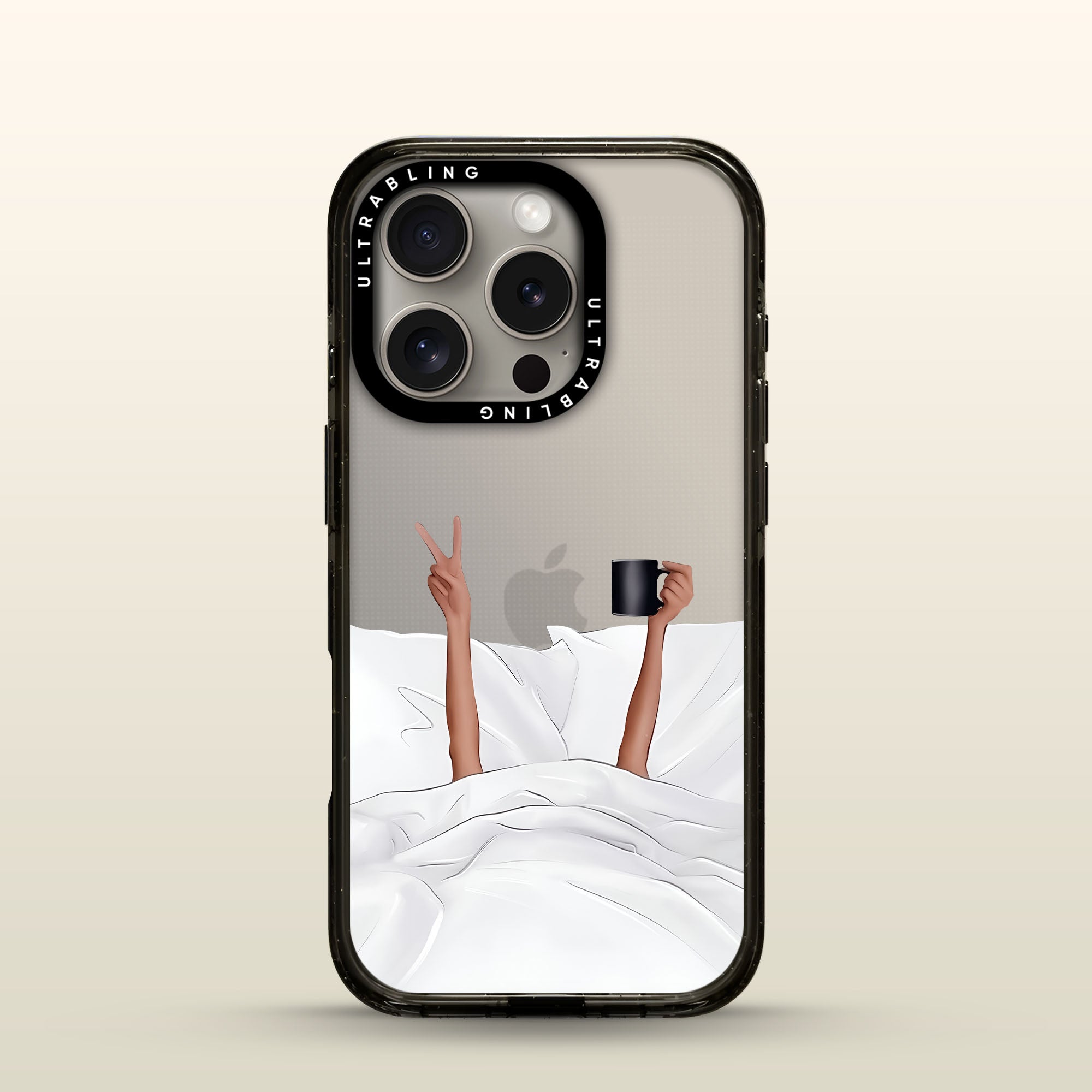 Sunday Selfie Ultrabling Aura iPhone case front view with MagSafe