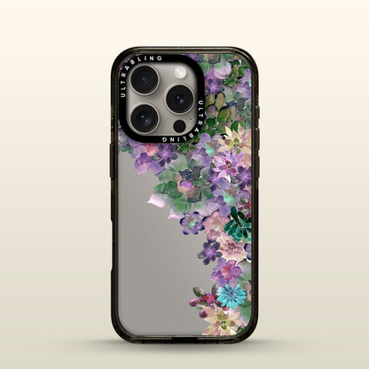 Lilac Rush Ultrabling Aura iPhone case front view with MagSafe