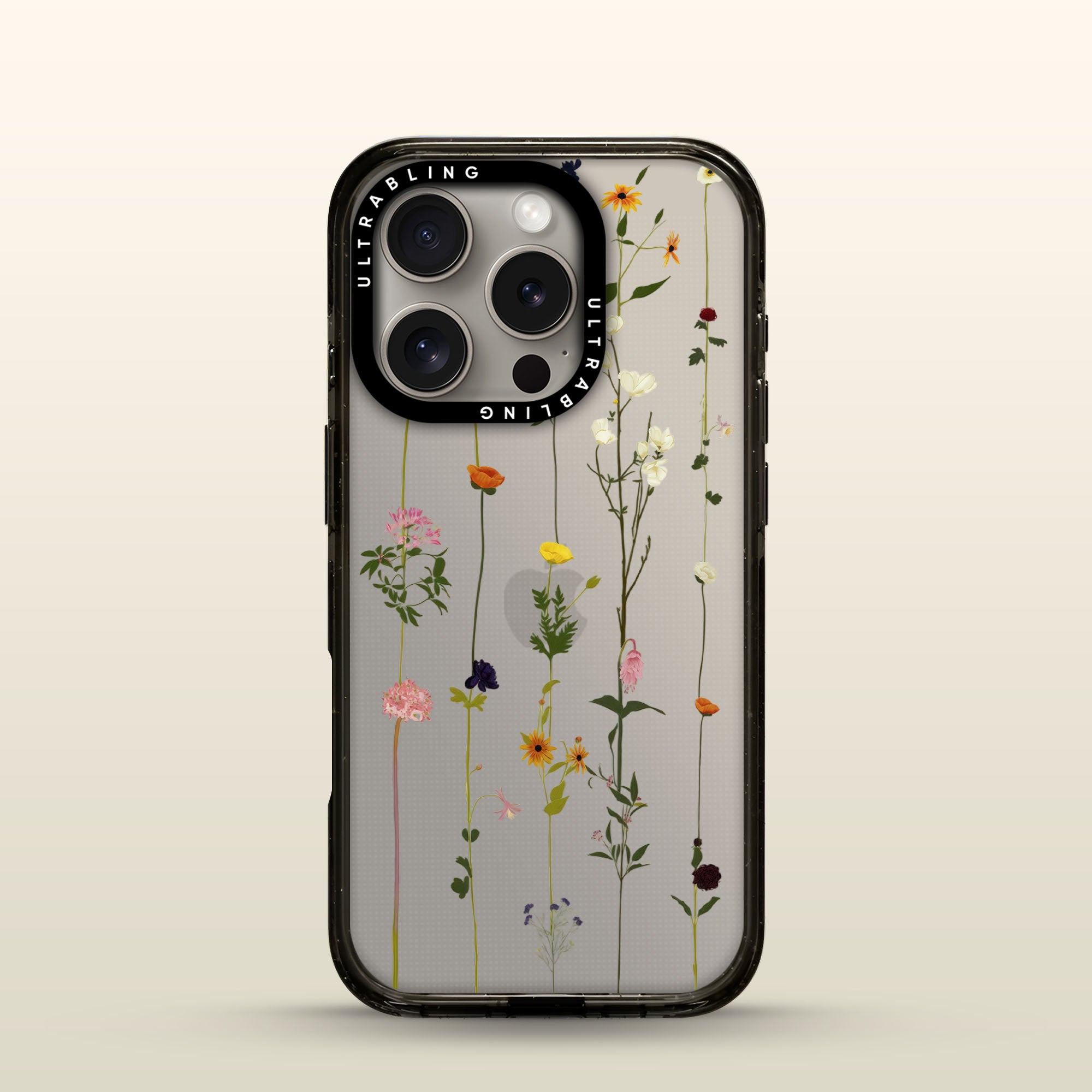 Wildflower Ultrabling Aura iPhone case front view with MagSafe