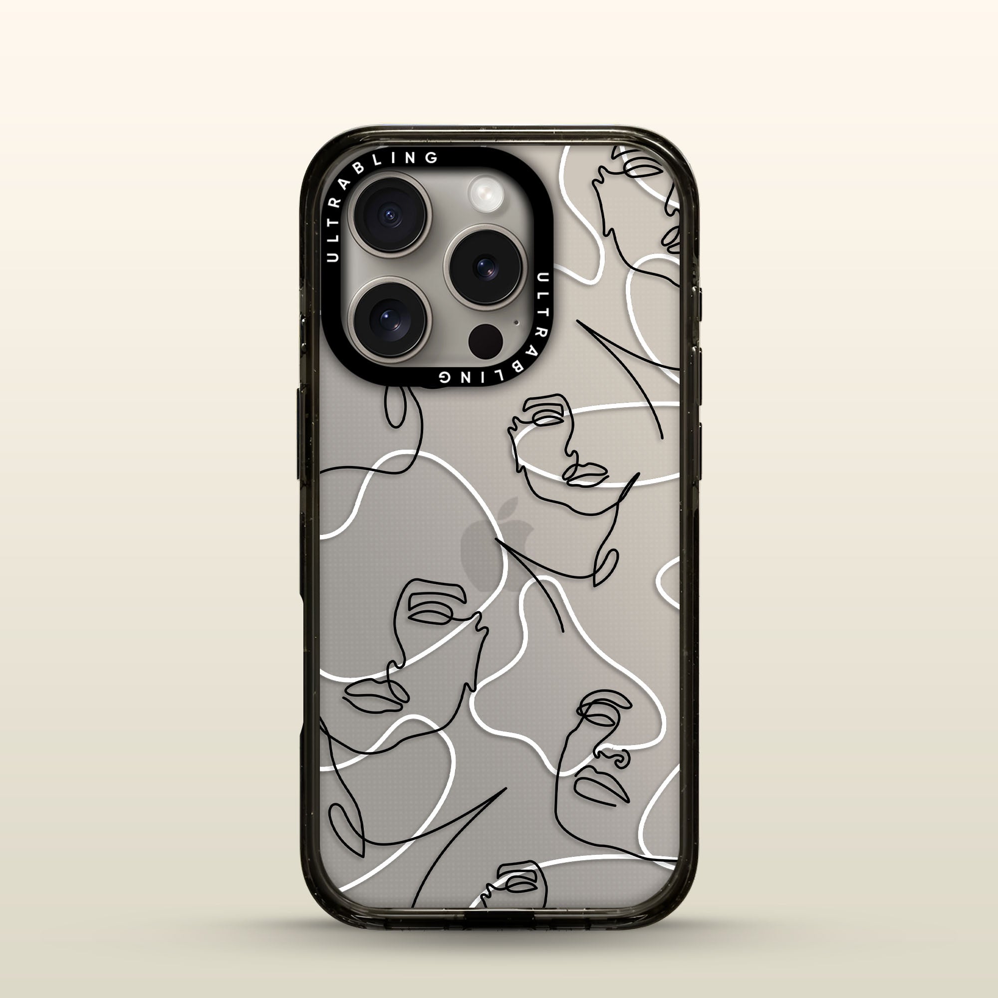 Muse Lines Ultrabling Aura iPhone case front view with MagSafe