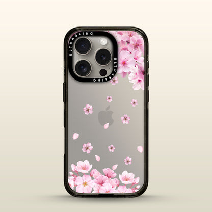 Blush Bloom Ultrabling Aura iPhone case front view with MagSafe