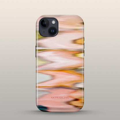 Peach Ripple - Eclipse Case by Ultrabling, designer iPhone case, back view