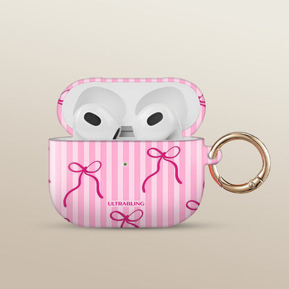 Ribbon Stripe Ultrabling AirPods case front view