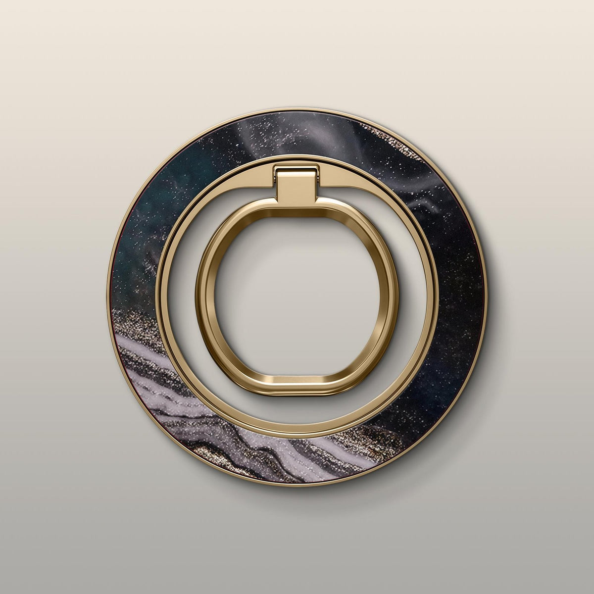 Obsidian Marble Ultrabling MagSafe Ring - Front View