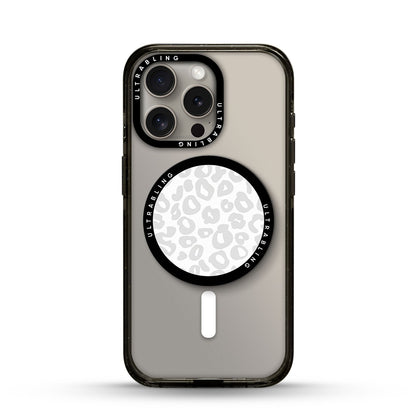 Ivory Leopard Ultrabling MagSafe Phone Grip - Front View
