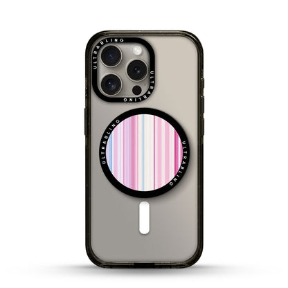 Pastel Stripe Ultrabling MagSafe Phone Grip - Front View
