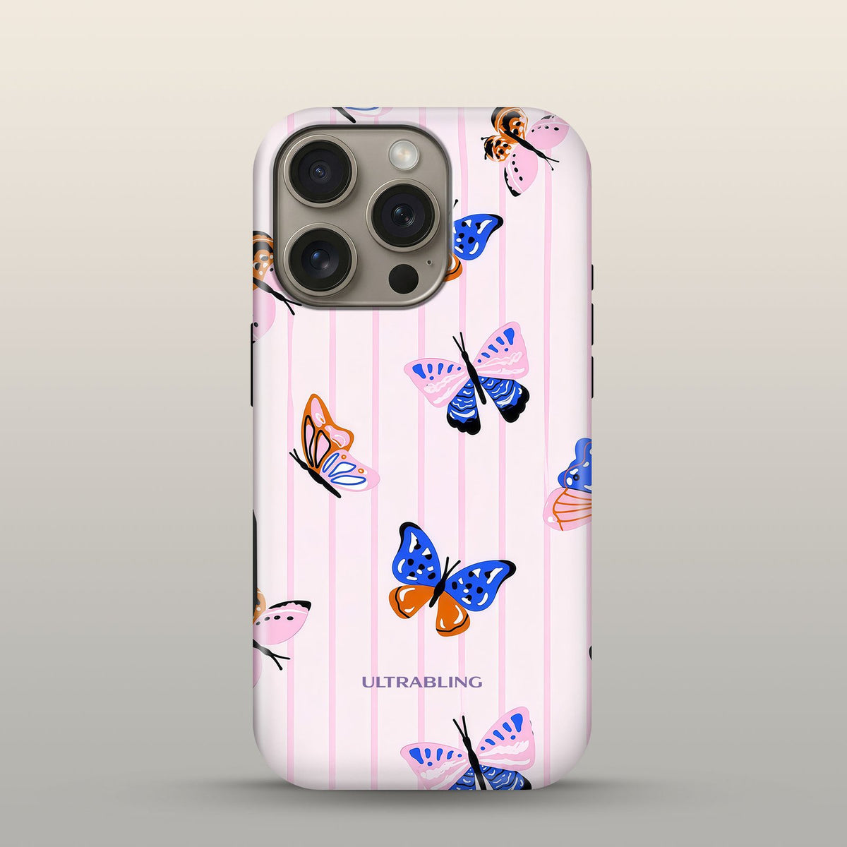 Butterfly Stripe Ultrabling eclipse case front view