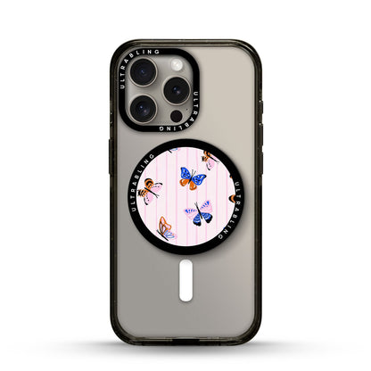 Butterfly Stripe Ultrabling MagSafe Phone Grip - Front View