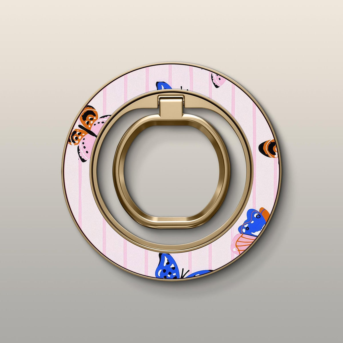 Butterfly Stripe Ultrabling MagSafe Ring - Front View