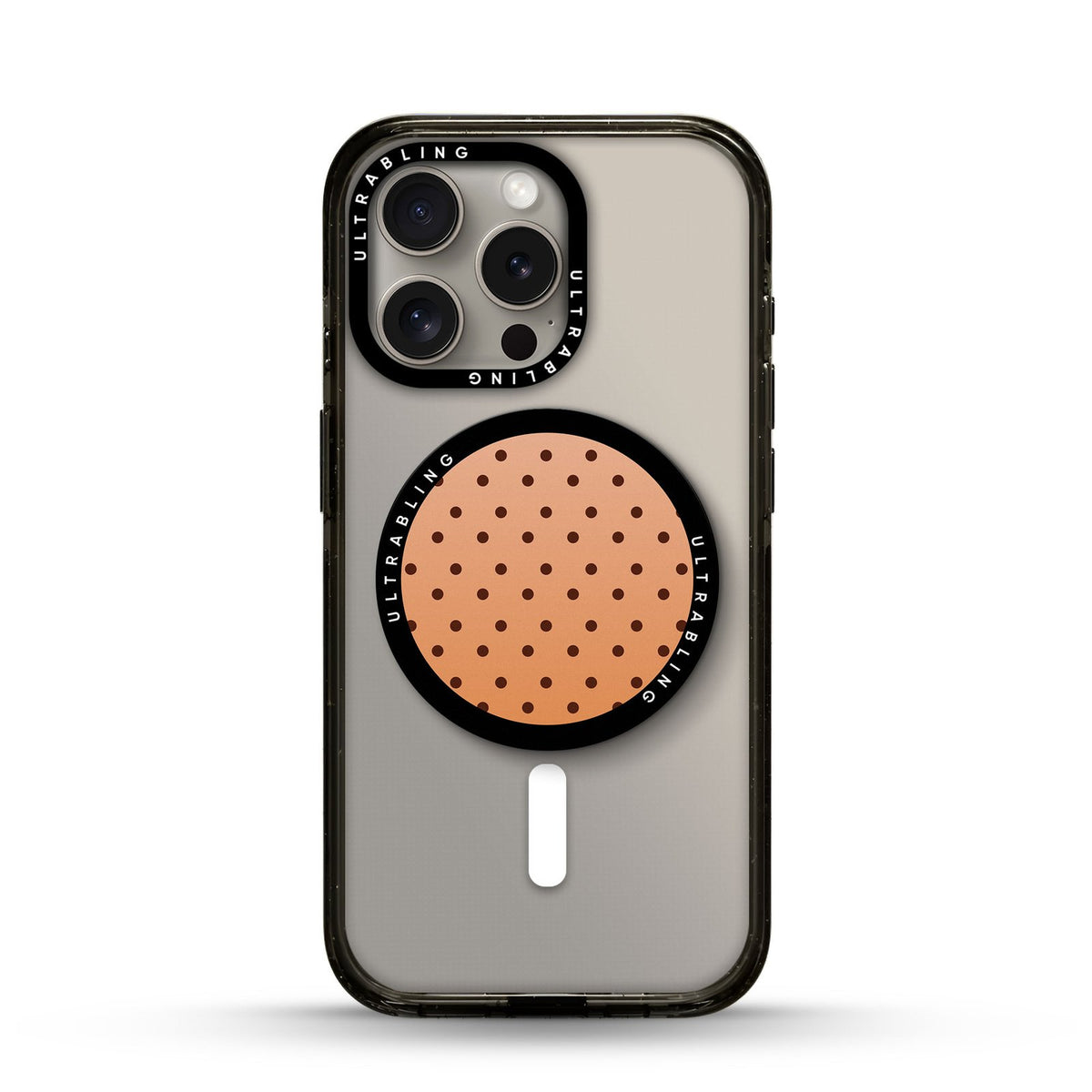 Toffee Dot Ultrabling MagSafe Phone Grip - Front View