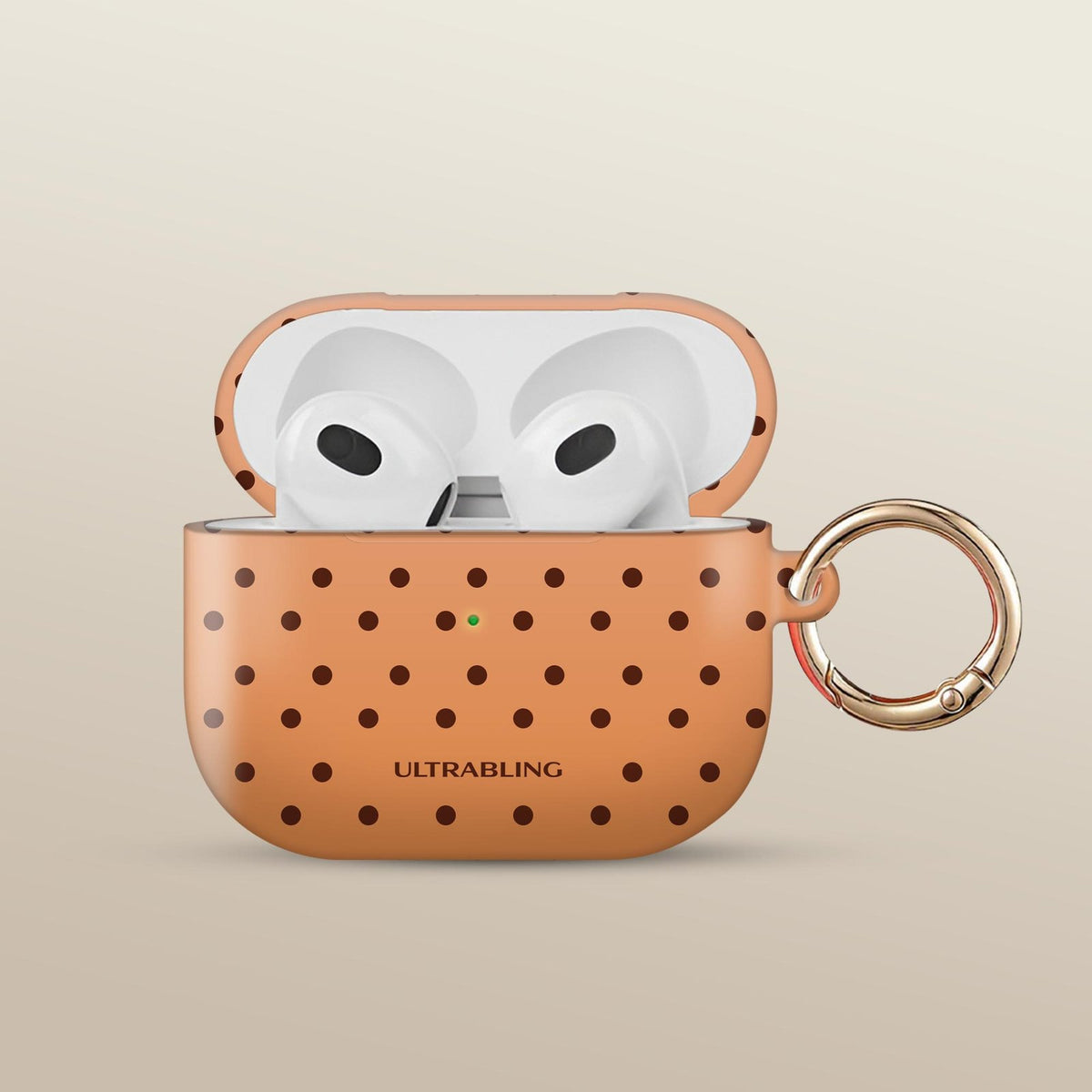 Toffee Dot Ultrabling AirPods case front view