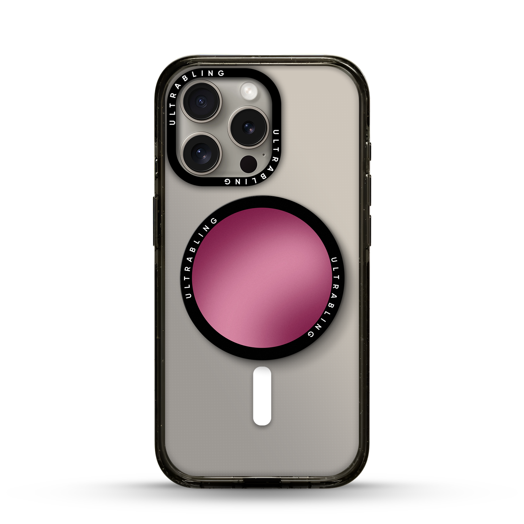 Pink Fade Ultrabling MagSafe Phone Grip - Front View