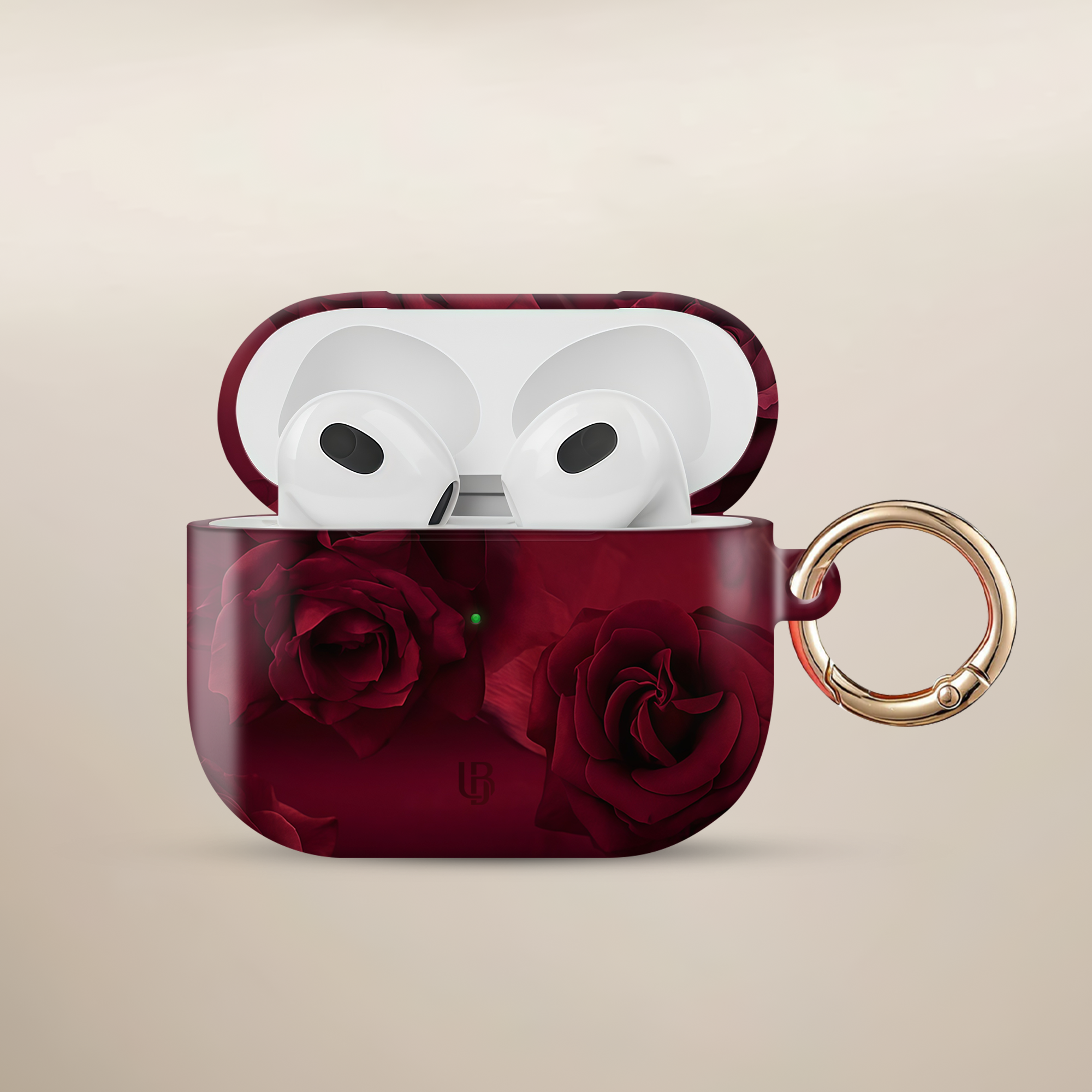 Velvet Roses Ultrabling AirPods case front view