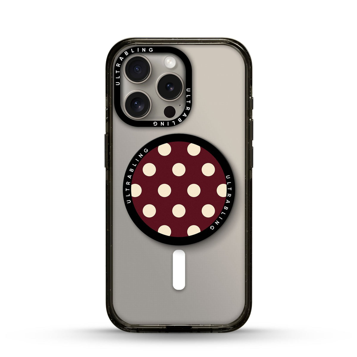Cabernet Ultrabling MagSafe Phone Grip - Front View
