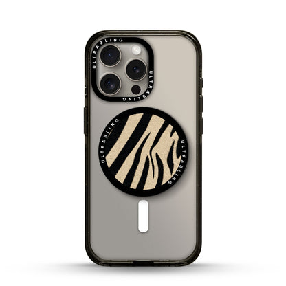 Dune Zebra Ultrabling MagSafe Phone Grip - Front View