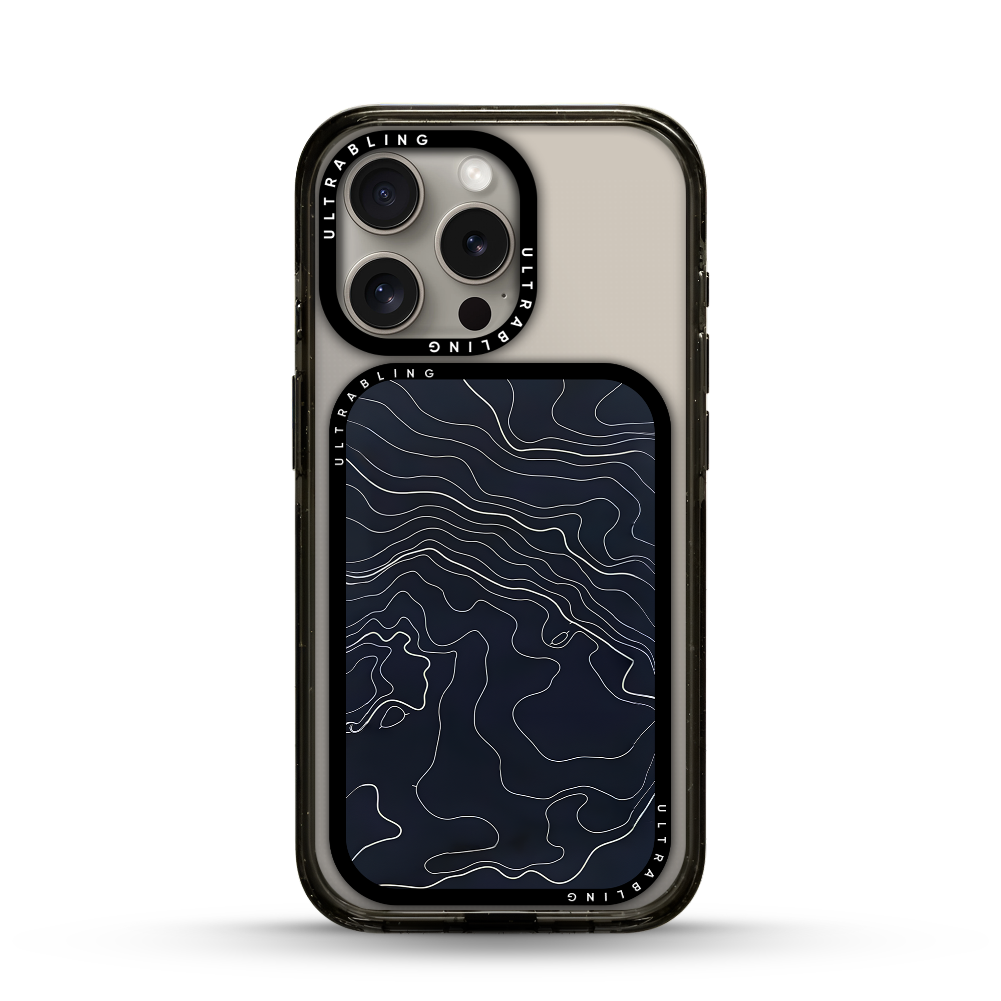 Midnight Terrain MagSafe Wallet - Flat Lay